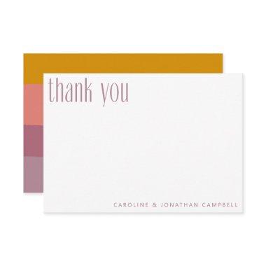 Modern Geometric Dusty Lilac Custom  Thank You