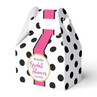 Modern Girly Chic Bridal Shower Favor Boxes