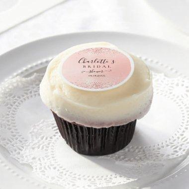 Modern Glitter Rosegold (Imitate) Edible Frosting Edible Frosting Rounds
