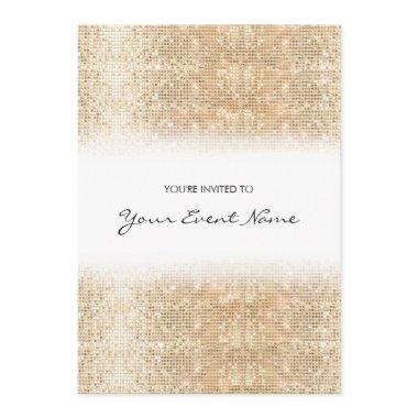 Modern Gold Faux Sequins Festive Party