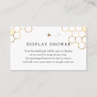 Modern Golden Bee Display Shower Enclosure Invitations