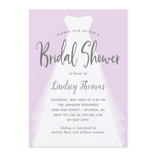 Modern Gown EDITABLE COLOR  Invite