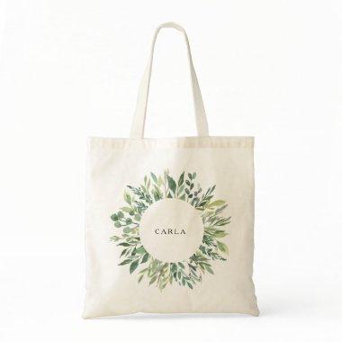 Modern Greenery Botanical Foliage Tote Bag