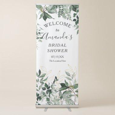 Modern Greenery Bridal shower welcome sign