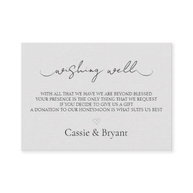 Modern Grey Wishing Well Wedding Enclosure