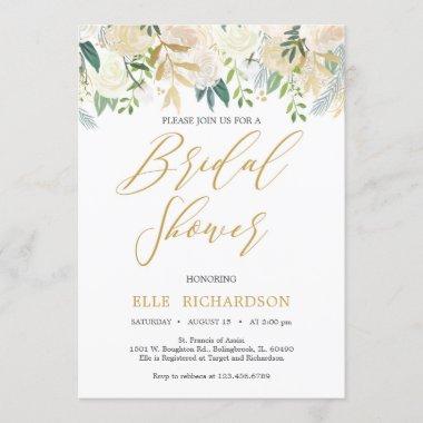 Modern hadwritten calligraphy lettering bridal Invitations