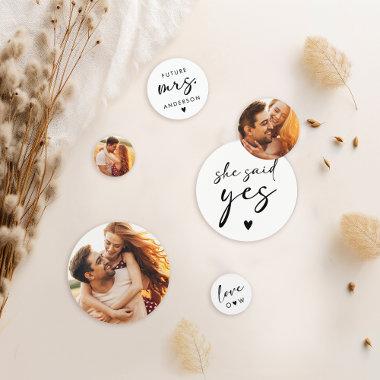 Modern Handwriting Script  Decor Confetti