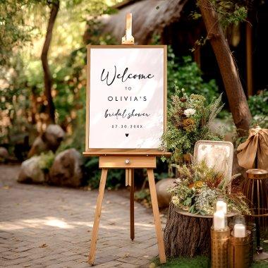 Modern Handwriting Script  Welcome Poster