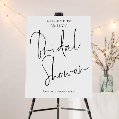 Modern Handwriting Script Welcome to Bridal Shower Foam Board