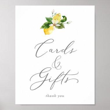 Modern Lemon Garden Invitations and Gifts Sign
