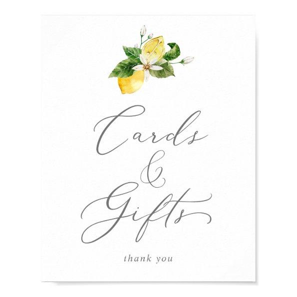 Modern Lemon Garden  and Gifts Sign