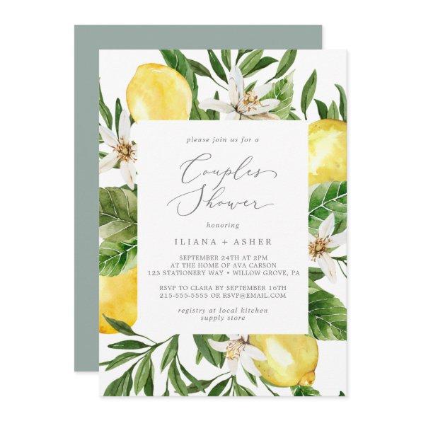 Modern Lemon Garden Couples Shower