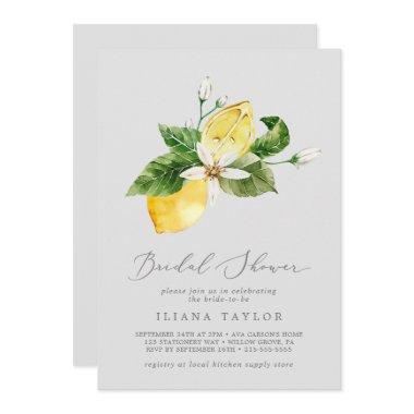 Modern Lemon Garden | Gray