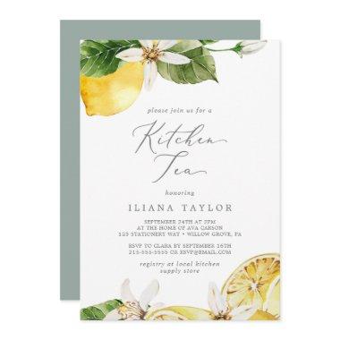 Modern Lemon Garden Kitchen Tea