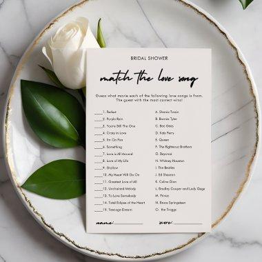Modern Love Song Match  Game