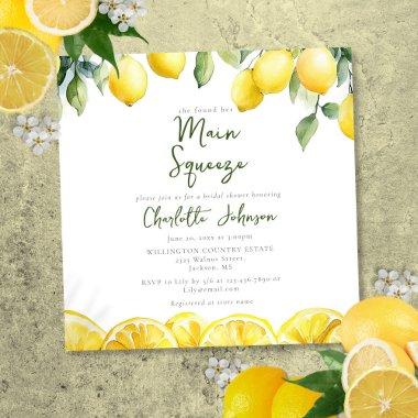 Modern Main Squeeze Watercolor Lemon