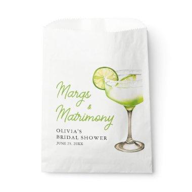 Modern Margs & Matrimony Cocktail Bridal Shower Favor Bag