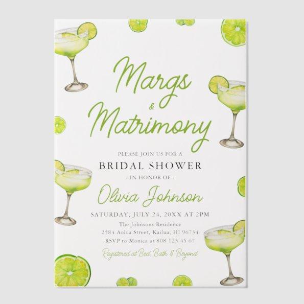 Modern Margs & Matrimony Cocktail  Vellum