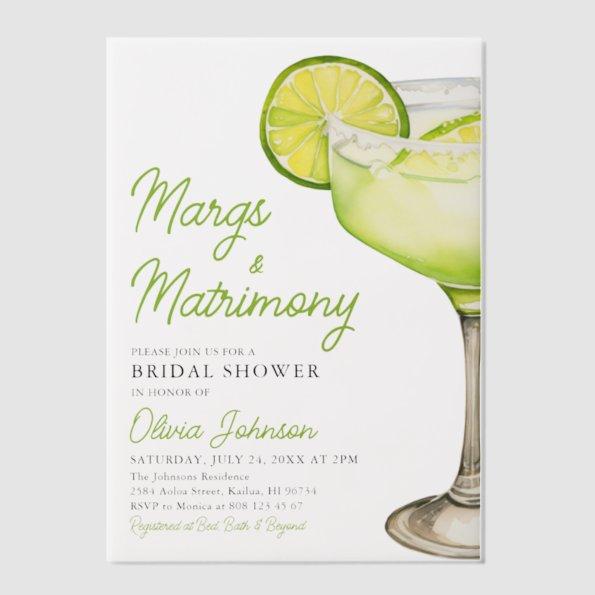Modern Margs & Matrimony Cocktail  Vellum