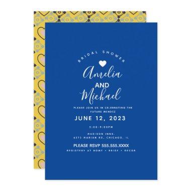 Modern Mediterranean Bridal Love Tiles Yellow