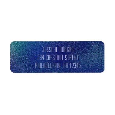 Modern Metallic Foil Return Address Label