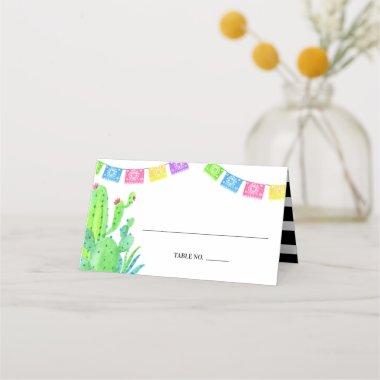 Modern Mexican Fiesta Folded Place Invitations