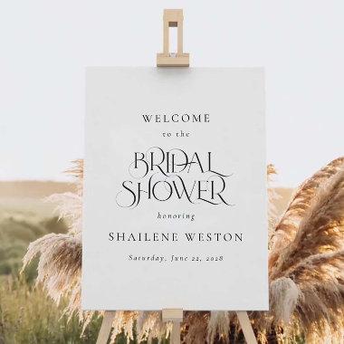 Modern Minimal Bridal Shower Welcome Event Sign