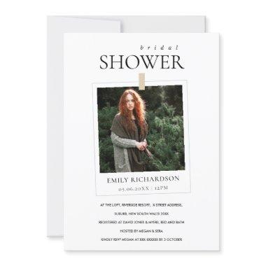 MODERN MINIMAL CUSTOM PHOTO  INVITE