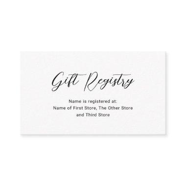 Modern Minimal Gift Registry Simple Baby Shower Enclosure