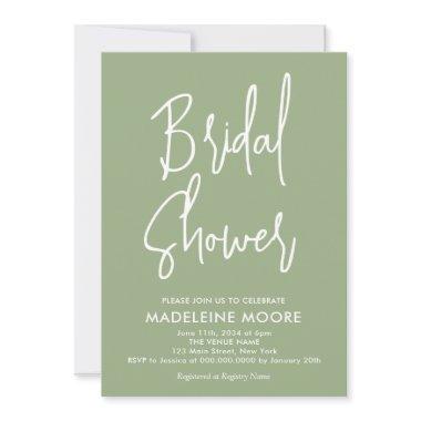 Modern Minimal Sage Green