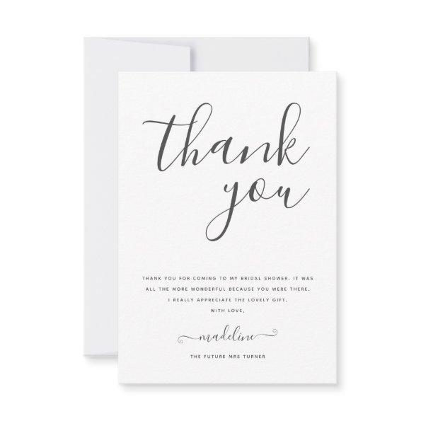 Modern Minimal Script  Thank You