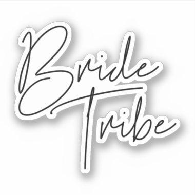 Modern minimalist Bride Tribe Sticker