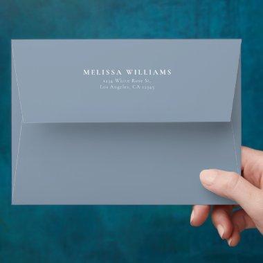 Modern Minimalist Dusty  Envelope