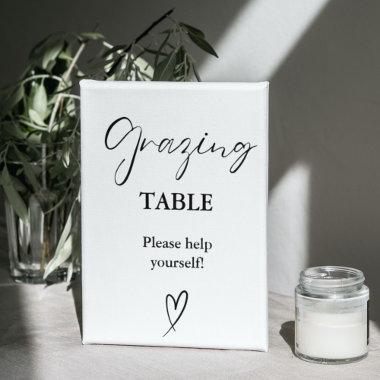Modern Minimalist Grazing table Sign