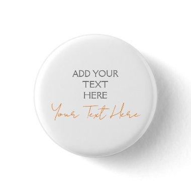 Modern Minimalist Plain Personalized Add Text Button