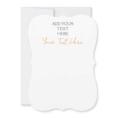 Modern Minimalist Plain Personalized Add Text