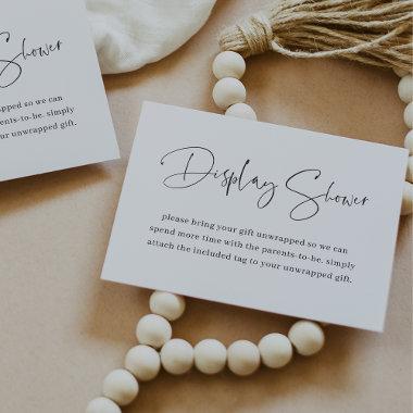 Modern Minimalist Script Display Shower Enclosure Invitations