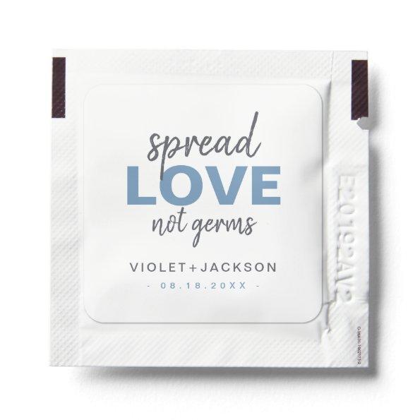 Modern Minimalist Script Spread Love Wedding Favor Hand Sanitizer Packet