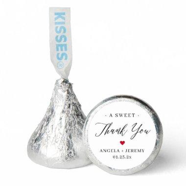 Modern Minimalist Script Wedding Thank You Hershey®'s Kisses®
