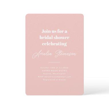 Modern Minimalist Simple  Pink