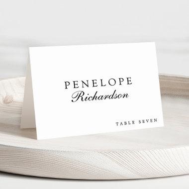 Modern Minimalist Simple Guest Name Place Invitations