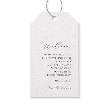 Modern minimalist Wedding Welcome Gift Tags