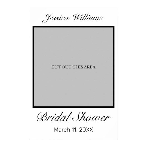Modern Minimalist White  Photo Prop Poster