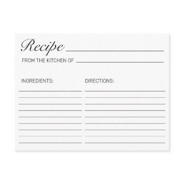 Modern Minimalist White  Recipe