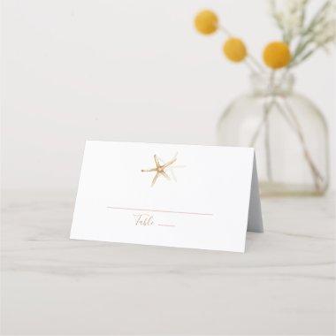 Modern Nautical | Starfish Brown Wedding Place
