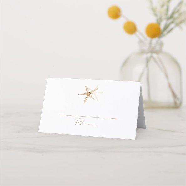 Modern Nautical | Starfish Brown Wedding Place