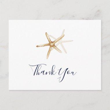 Modern Nautical | Starfish Thank You PostInvitations