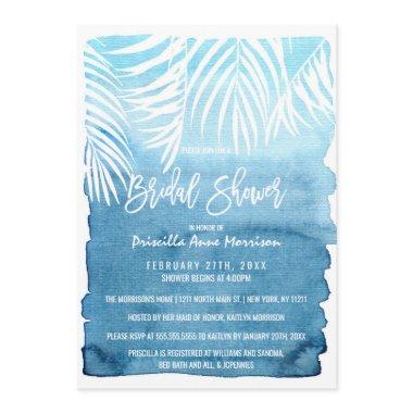 Modern Navy Blue Gold Brushstrokes