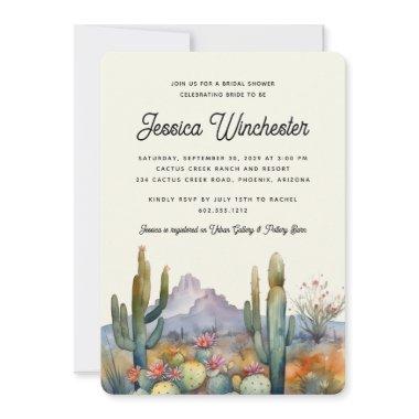 Modern Neutral Desert Cactus