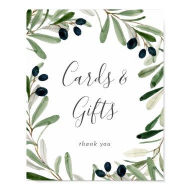 Modern Olive Branch  and Gifts Sign
